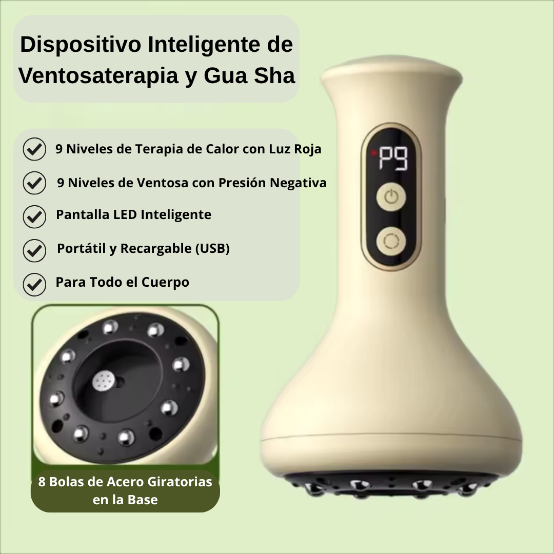 Masajeador Terapéutico de Ventosas Inteligente 3 en 1
