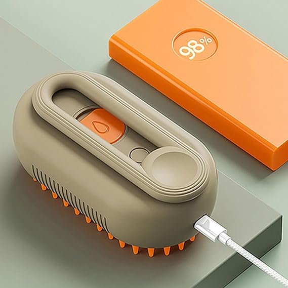 Cepillo Vapor 3 en 1 Perros Gatos Portát