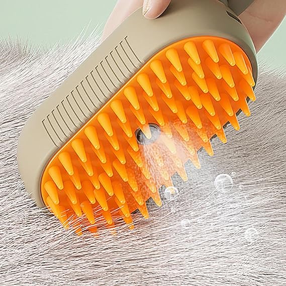 Cepillo Vapor 3 en 1 Perros Gatos Portát