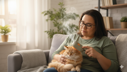 Cepillo Vapor 3 en 1 Perros Gatos Portát