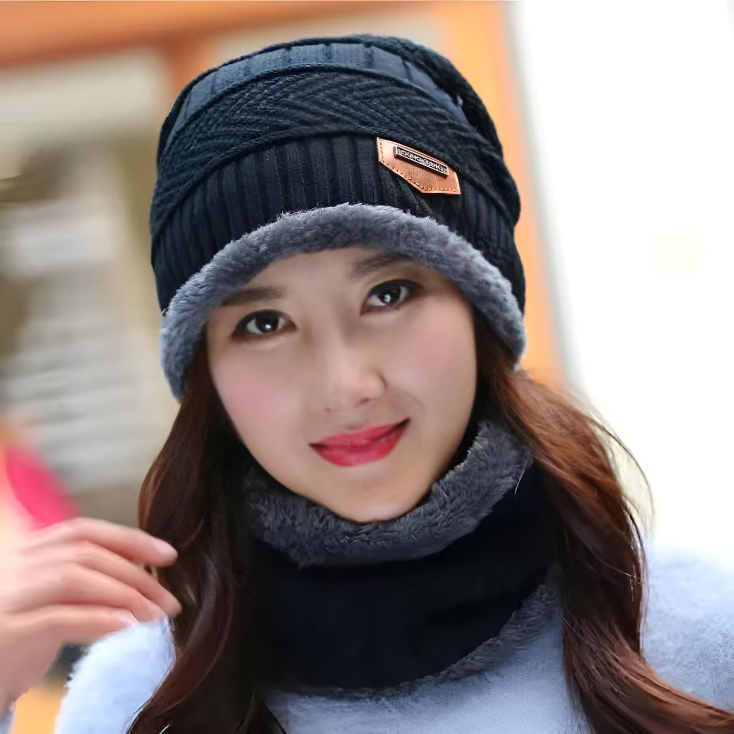 Set de 2 piezas: gorro + cuello térmico – Protección Completa para el Frío