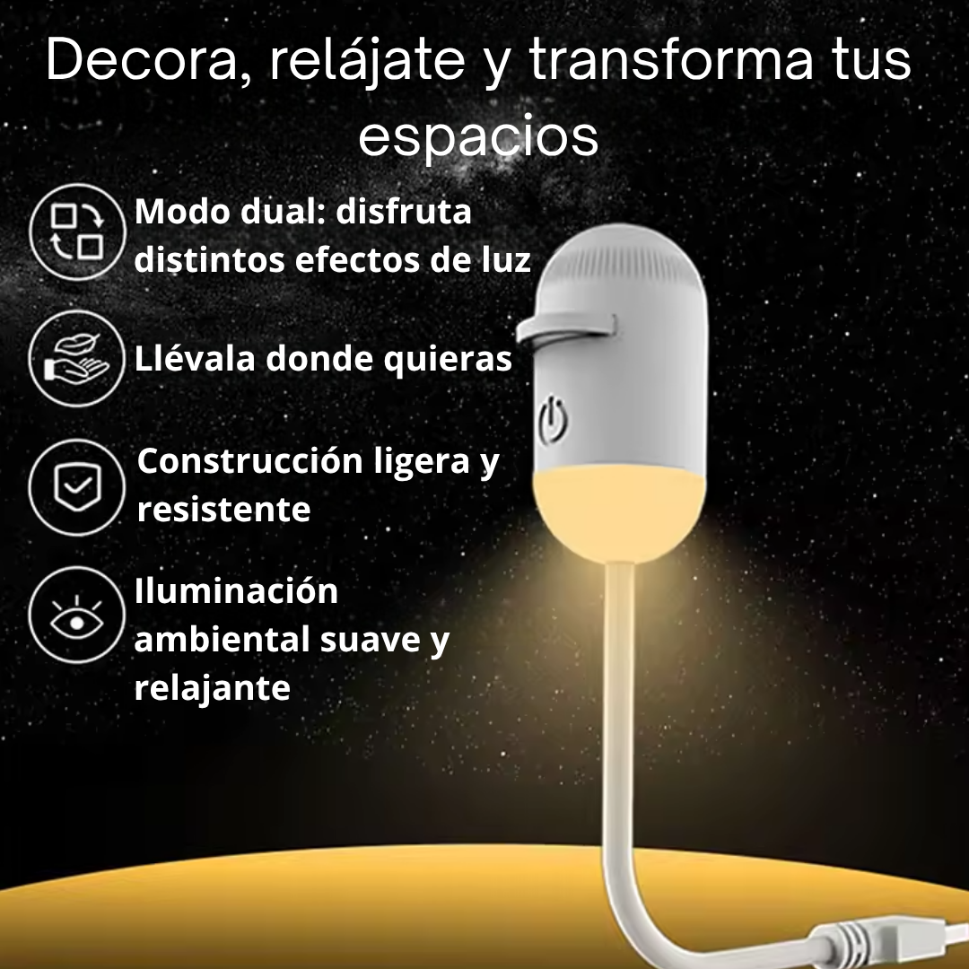 Mini Proyector Estelar USB ✨
