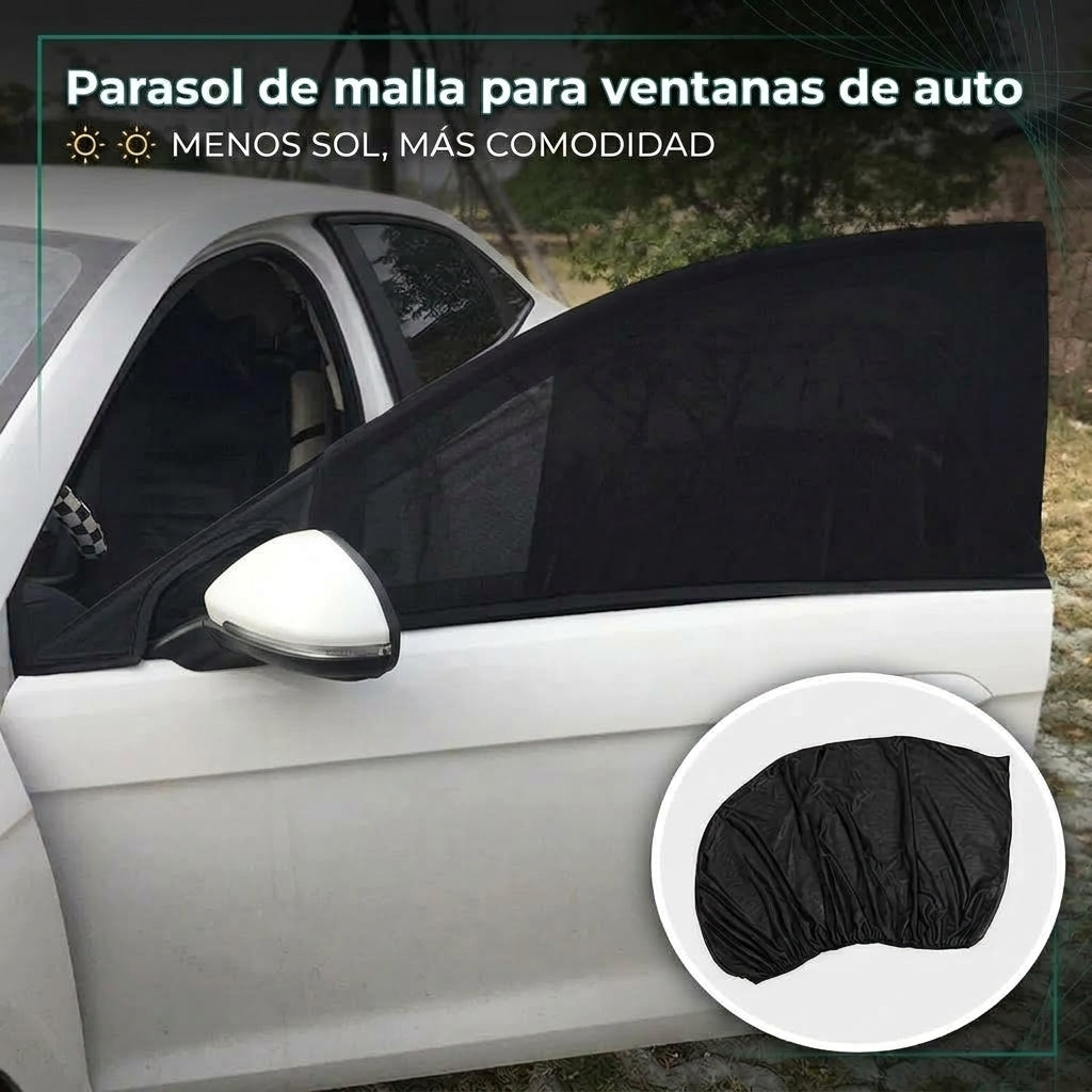 Parasol de Malla para Ventanas Laterales de Auto – Protección Solar