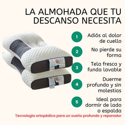 Almohada Ortopédica Cervical 3D💤✨