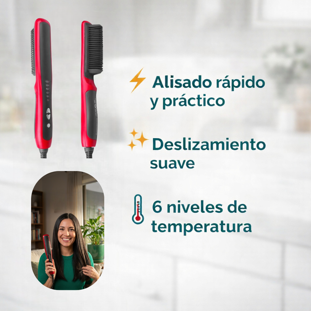 Cepillo Alisador Anti Frizz