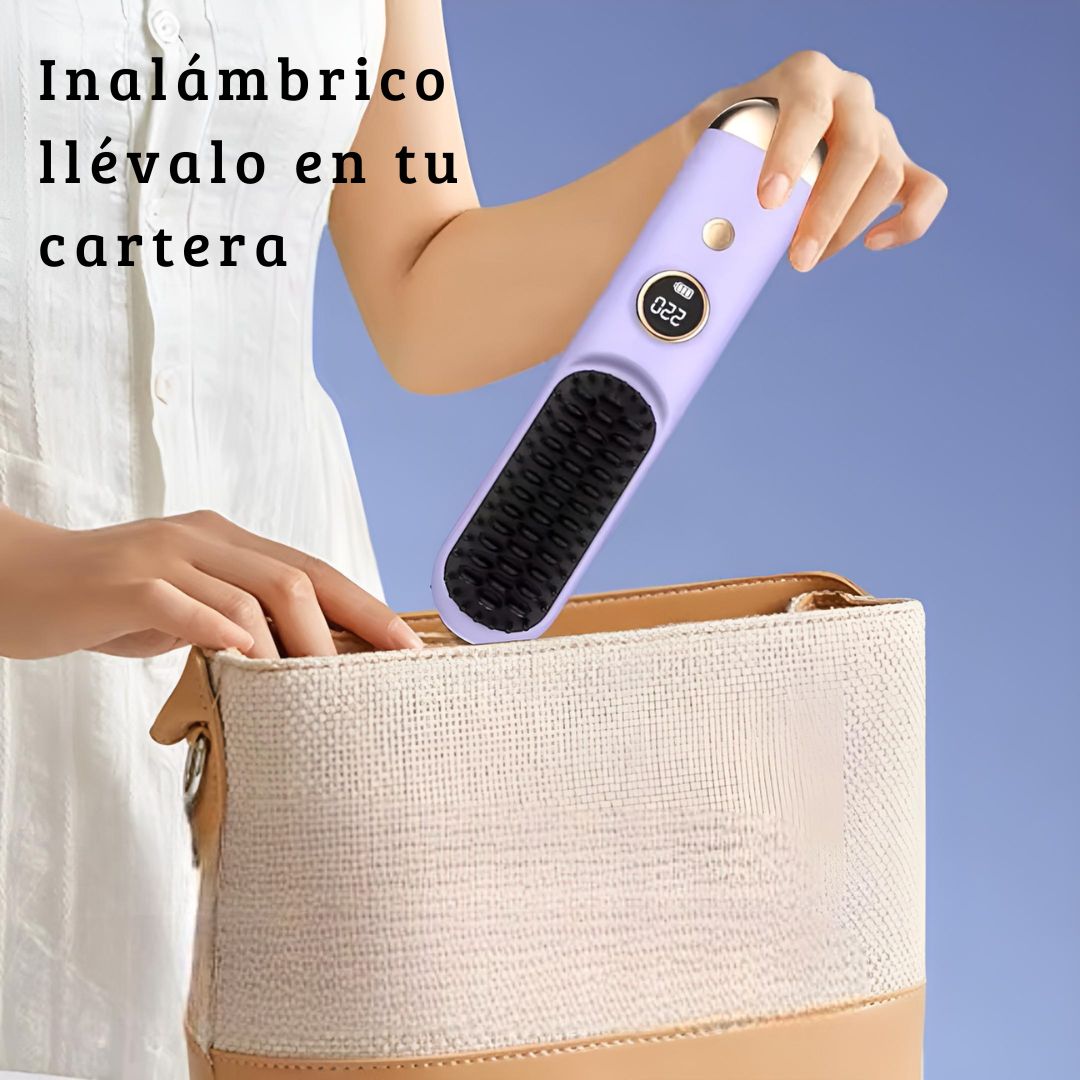 Mini Cepillo Alisador Pro Inalámbrico - Tu Salón de Belleza en la Cartera 👜✨