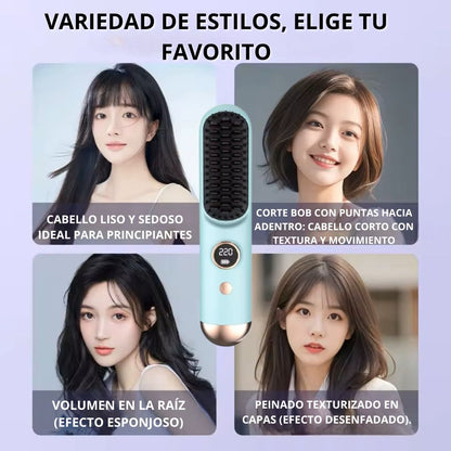 Mini Cepillo Alisador Pro Inalámbrico - Tu Salón de Belleza en la Cartera 👜✨