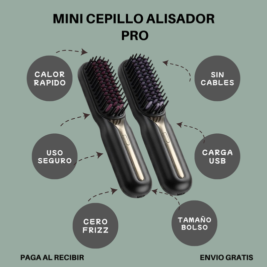 Mini Cepillo Alisador Pro Inalámbrico - Tu Salón de Belleza en la Cartera 👜✨