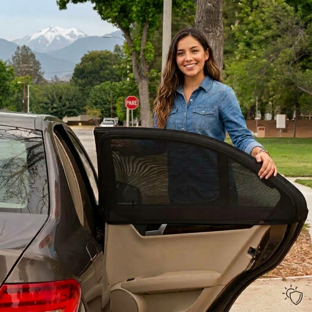 Parasol de Malla para Ventanas Laterales de Auto – Protección Solar