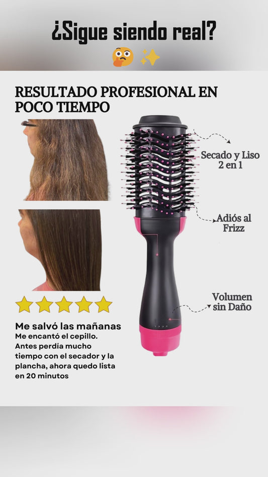 Cepillo Profesional One Step: Seca, Alisa y Da Volumen